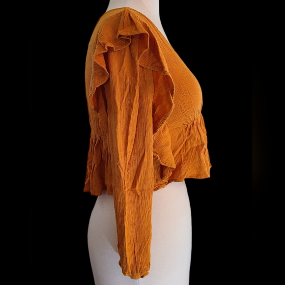Le Lis size S burnt orange top - Picture 2 of 8